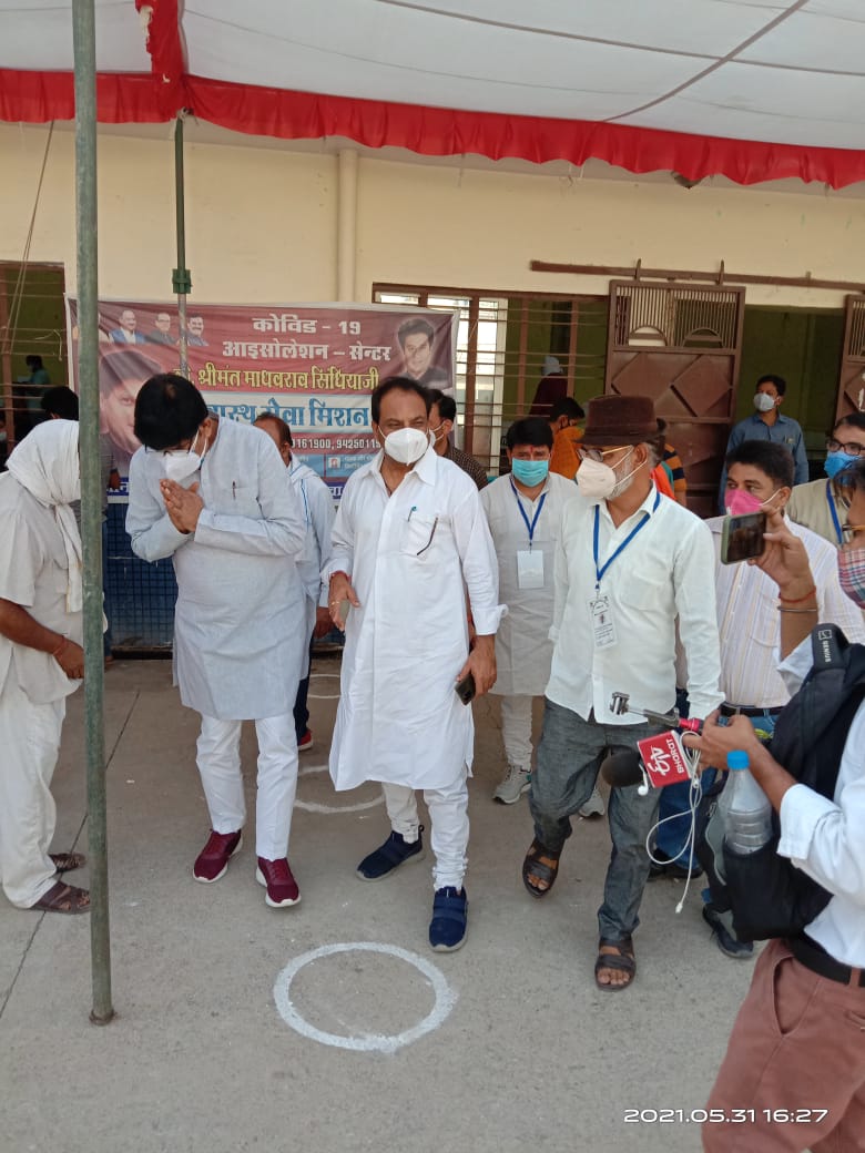 व्यापार मंडल धर्मशाला में माधवराव सेवा मिशन वेक्सिनेशन सेंटर का हुआ शुभारम्भ