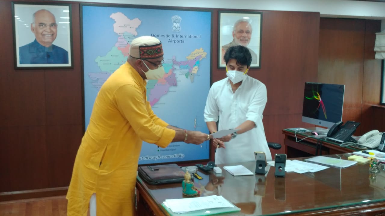  नेशनल हाइवे को टू लेन से फोर लेन करने हेतु सिंधिया ने केंद्रीय सड़क मन्त्री गडकरी को पत्र लिखा